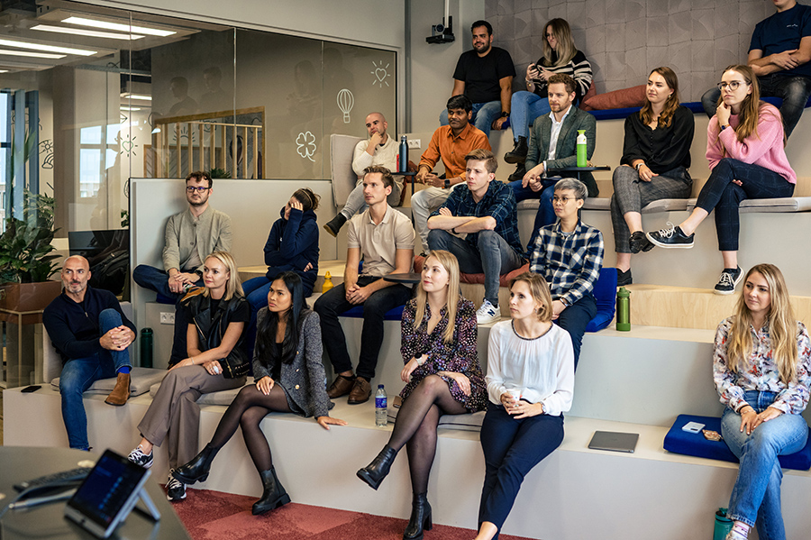 Collega’s van SuccessDay tijdens een intern teamevent