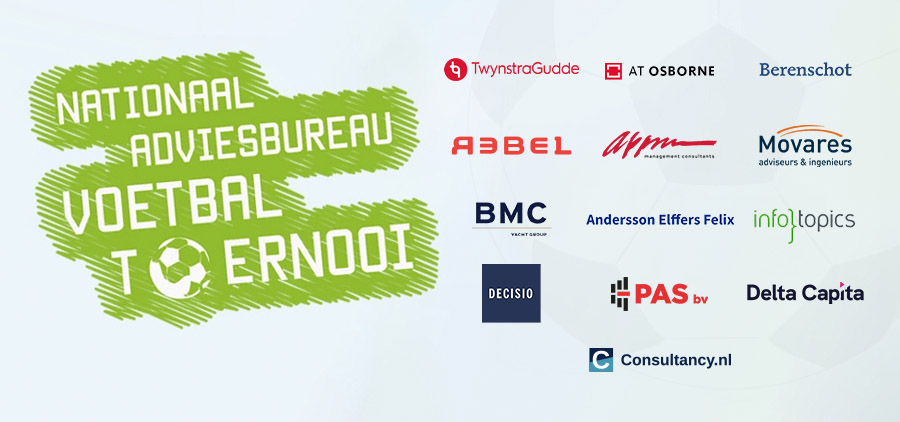 Nationaal Adviesbureau Voetbaltoernooi trapt af met 16 teams