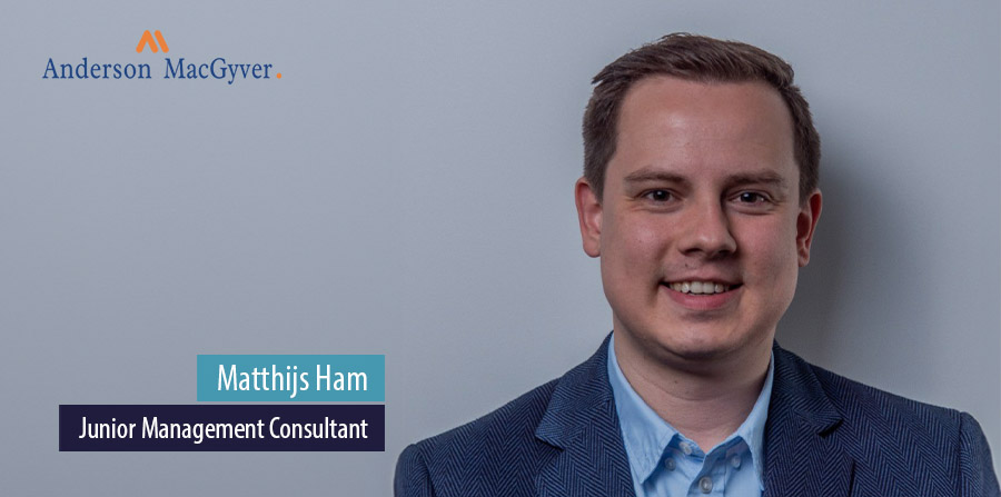 Matthijs Ham gestart als junior consultant bij Anderson MacGyver
