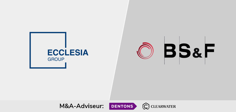 Clearwater begeleidt Ecclesia Group bij overname van BS&F