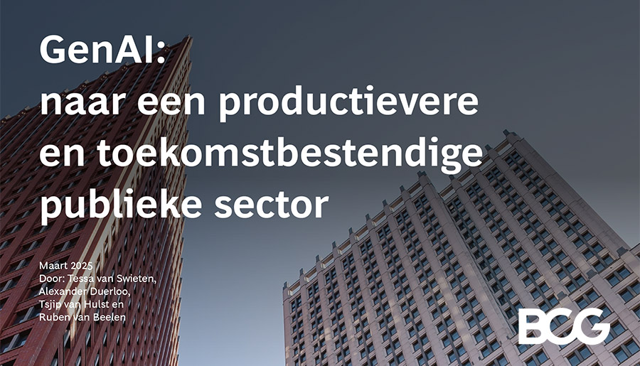 Gen AI kan leiden tot enorme productiviteitssprong in de overheid, zorg en het onderwijs
