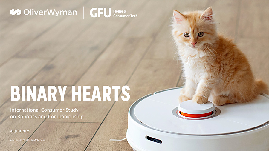 Bijna helft van consumenten heeft emotionele band met zijn huishoudrobot