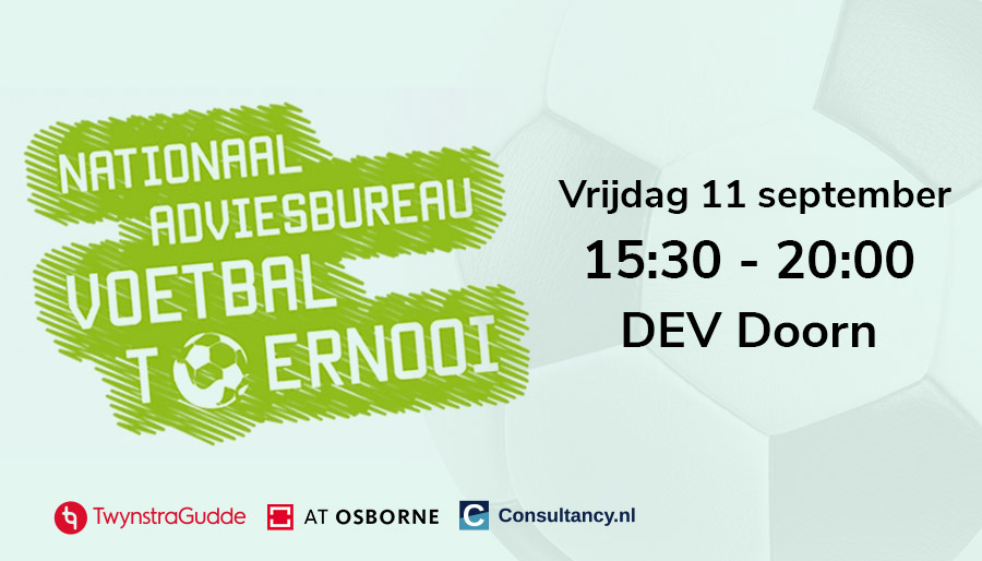 2026-editie Nationaal Adviesbureau Voetbaltoernooi op 11 september