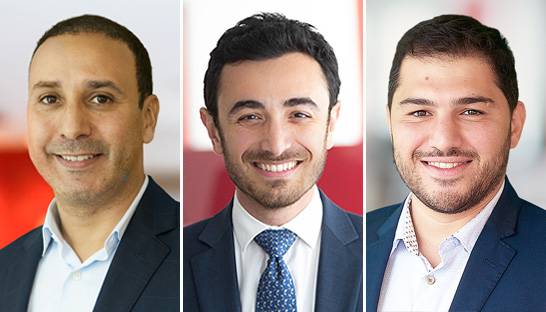 Brahim Laaidi, Raja Atoui and Wissam Yassine partner at Bain
