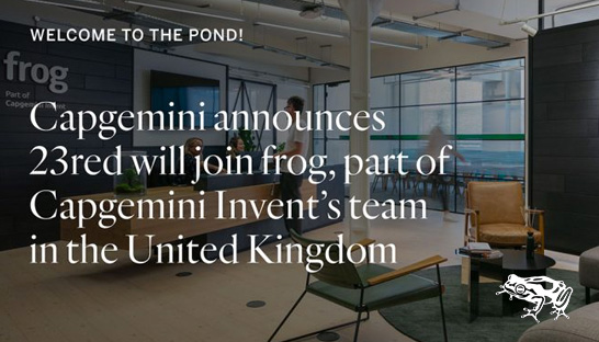 Capgemini acquires creative agency 23red