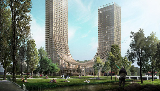 Eindhoven krijgt grootste houten gebouw van de wereld