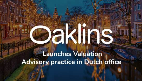 Oaklins launches Valuation Advisory practice in Dutch office
