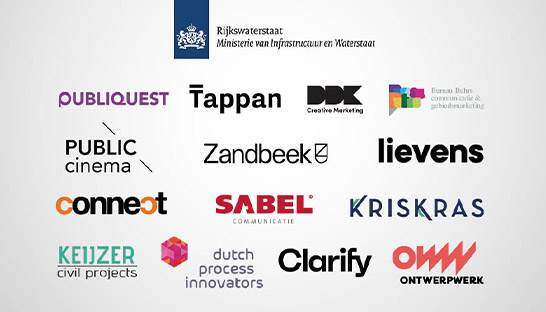 Rijkswaterstaat kiest communicatiepartners voor advies en uitvoering