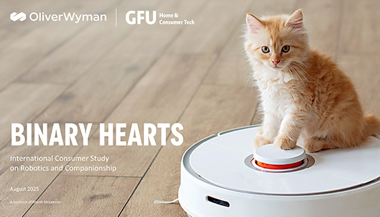 Bijna helft van consumenten heeft emotionele band met zijn huishoudrobot