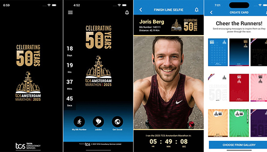 Tata Consultancy Services lanceert vernieuwde app van Amsterdam Marathon