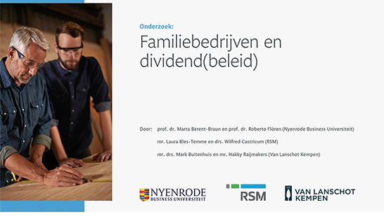 Veel familiebedrijven verdelen winst zonder vastgesteld dividendbeleid
