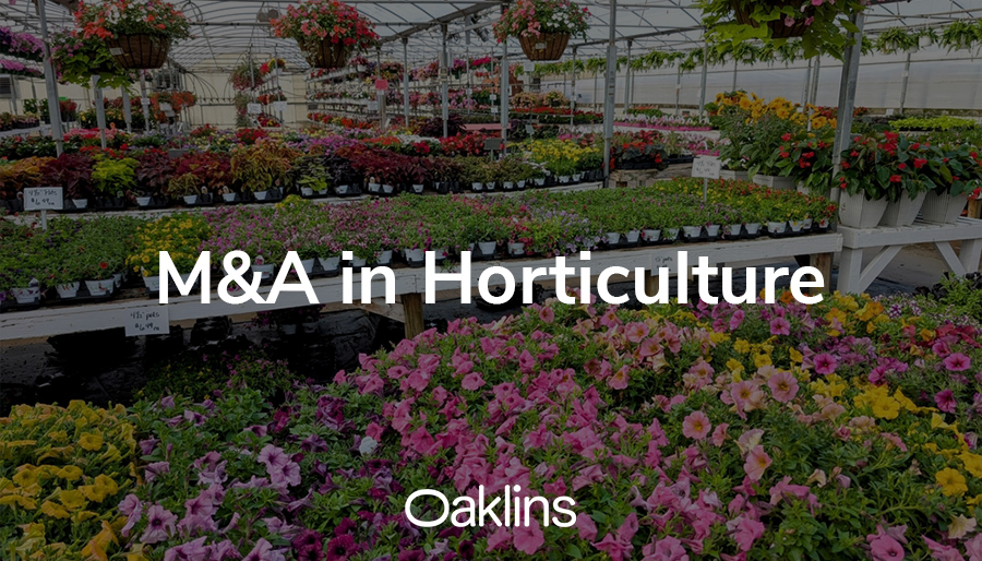 Strategic buyers and private equity return to horticulture as market stabilizes