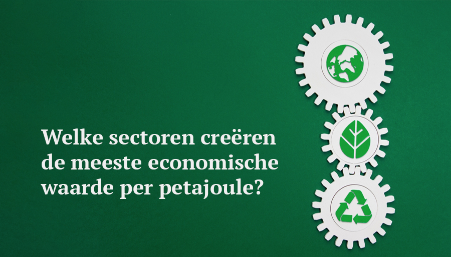 Welke sectoren creëren de meeste economische waarde per eenheid energie?