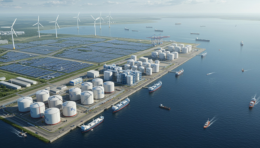 Adviesbureau brengt waterstofhubs voor vrachtwagens en schepen in kaart