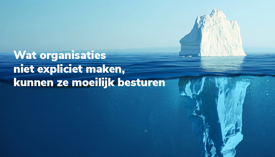 Wat organisaties niet expliciet maken, kunnen ze moeilijk besturen