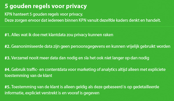 5 gouden regels voor privacy