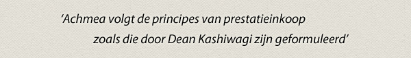 Achmea - Principes van Prestatieinkoop