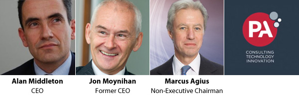 Alan Middleton - Jon Moynihan - Marcus Agius - PA Consulting