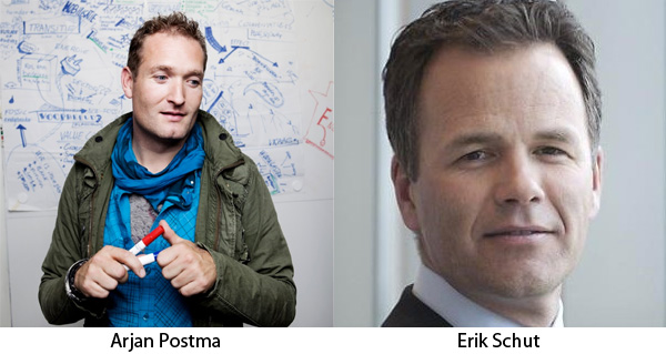 Arjan Postma en Erik Schut Arjan Postma en Erik Schut