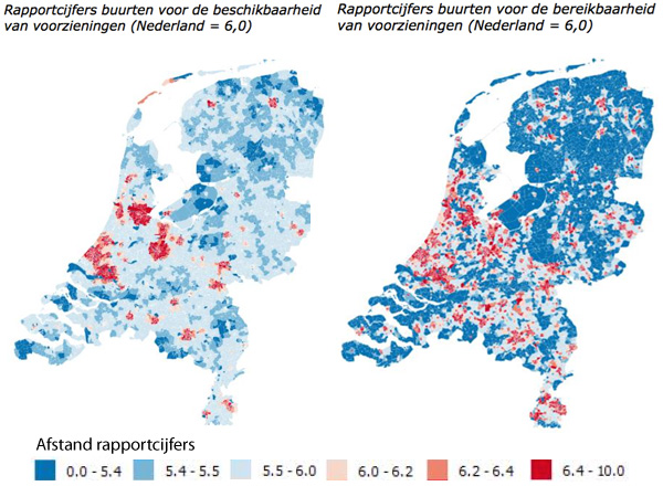 Beschikbaarheid en bereikbaarheid van voorzieningen Beschikbaarheid en bereikbaarheid van voorzieningen