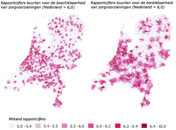 Beschikbaarheid en bereikbaarheid van zorgvoorzieningen
