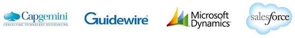 Capgemini, Guidewire, Microsoft Dynamics and Salesforce
