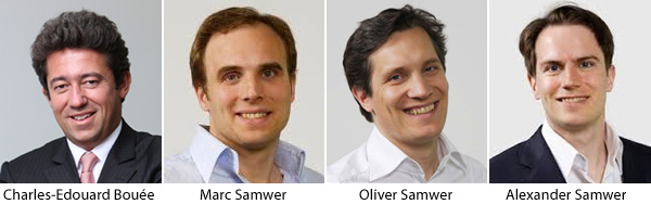 Charles-Edouard Bouee, Marc Samwer, Oliver Samwer and Alexander Samwer