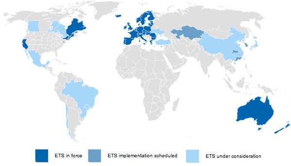 Ecofys - ETS Overview Map