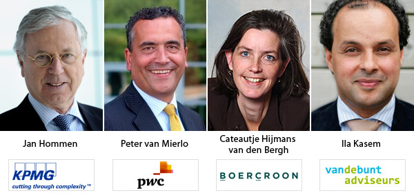 Jan Hommen - Peter van Mierlo - Cateautje Hijmans en Ila Kasem