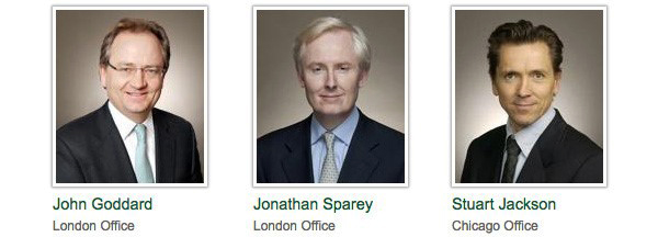 John Goddard, Jonathan Sparey and Stuart Jackson