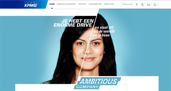 KPMG - Ambitious Company website