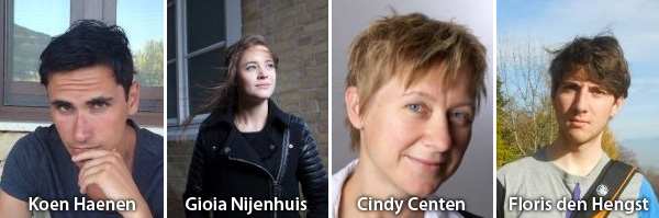 Koen Haenen, Gioia Nijenhuis, Cindy Centen en Floris den Hengst