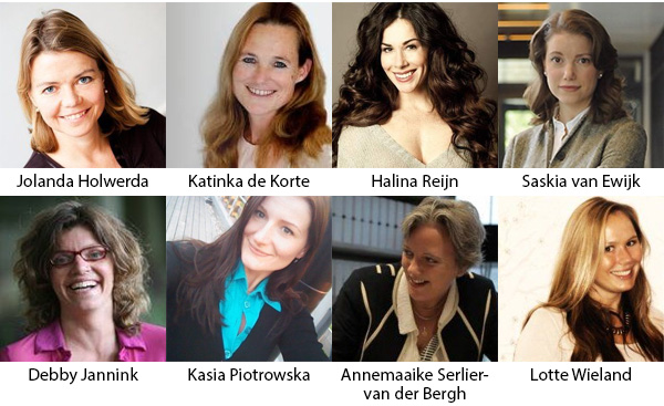 Jolanda Holwerda, Katinka de Korte, Halina Reijn, Saskia van Ewijk, Debby Jannink, Kasia Piotrowska, Annemaaike Serlier-van der Bergh, Lotte Wieland Jolanda Holwerda, Katinka de Korte, Halina Reijn, Saskia van Ewijk, Debby Jannink, Kasia Piotrowska, Annemaaike Serlier-van der Bergh, Lotte Wieland