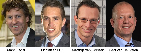 Maro Dedel, Christiaan Buis, Matthijs van Dorssen, Gert van Heuvelen