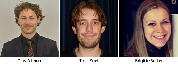 Olav Allema, Thijs Zoet en Brigitte Suiker