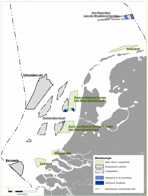 Overzicht Windenergiegebieden en Windparken
