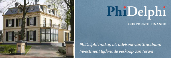 PhiDelphi trad op als adviseur van Standaard Investment tijdens de verkoop van Terwa PhiDelphi trad op als adviseur van Standaard Investment tijdens de verkoop van Terwa