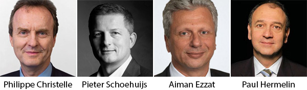 Philippe Christelle, Pieter Schoehuijs, Aiman Ezzat, Paul Hermelin