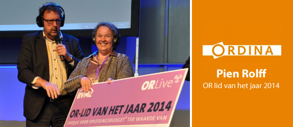 Pien Rolff - OR lid van het jaar 2014