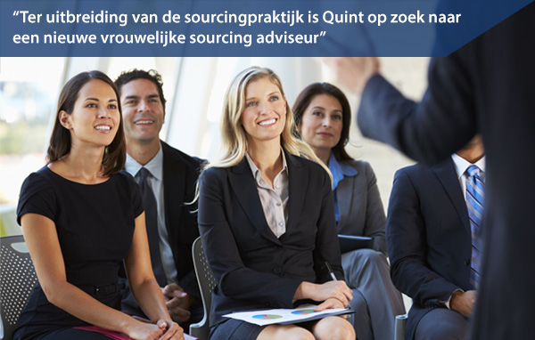 Quint op zoek naar een nieuwe vrouwelijke sourcing adviseur