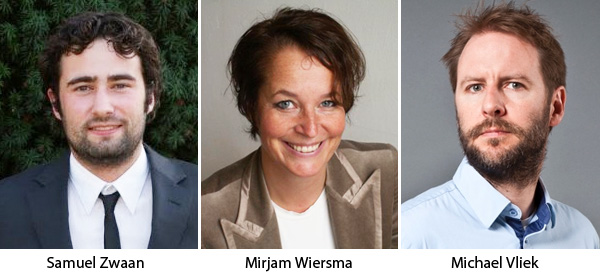 Samuel Zwaan, Mirjam Wiesma en Michael Vliek