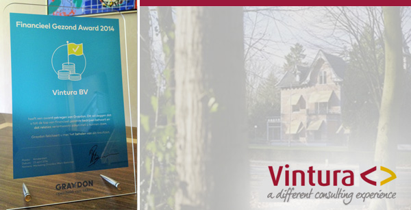 Vintura ontvangt Financieel Gezond Award 2014
