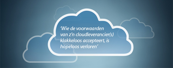 Voorwaarden van Cloudleveranciers