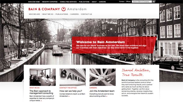 Bain.nl website