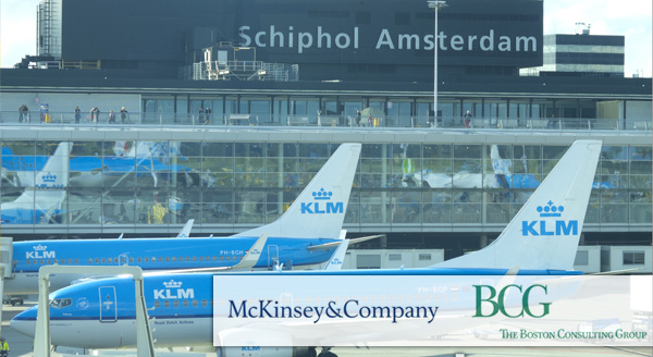 McKinsey en BCG ingehuurd door KLM en Schiphol